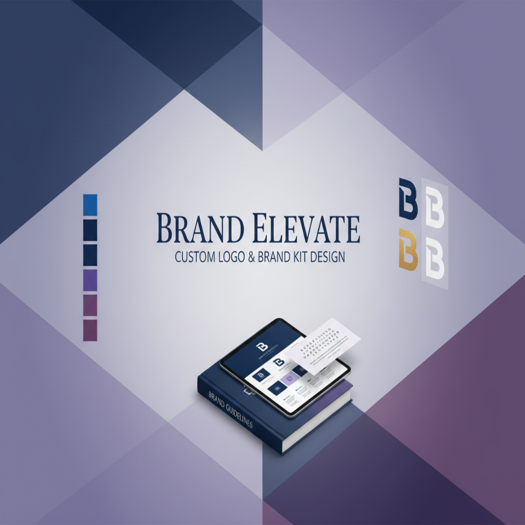 generate image for custom logo + brand kit service based package